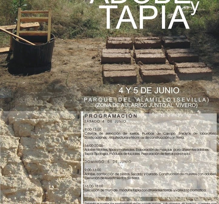 Taller práctico de arquitectura en tierra cruda. Adobe y tapia