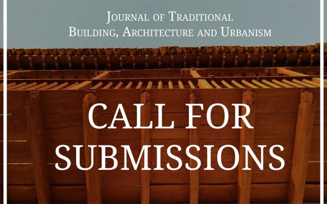 Envío de textos para el Journal of Traditional Building, Architecture and Urbanism